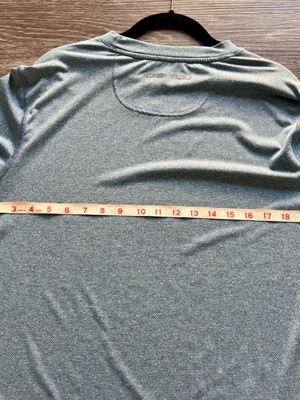 EXofficio Insect Shield Mens Light Blue Long Sleeve Shirt Medium - Picture 4 of 6